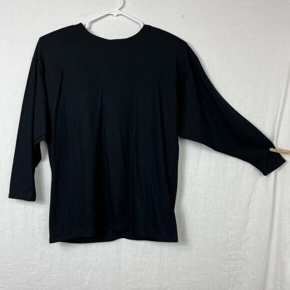 NEW Classics Northwest 100% Wool Dolman Sleeve Top Womens S Minimalist Lagenlook - Picture 1 of 8